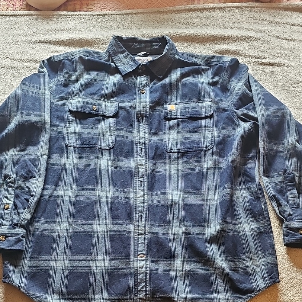 Carhartt Blue Casual Button Down Shirt